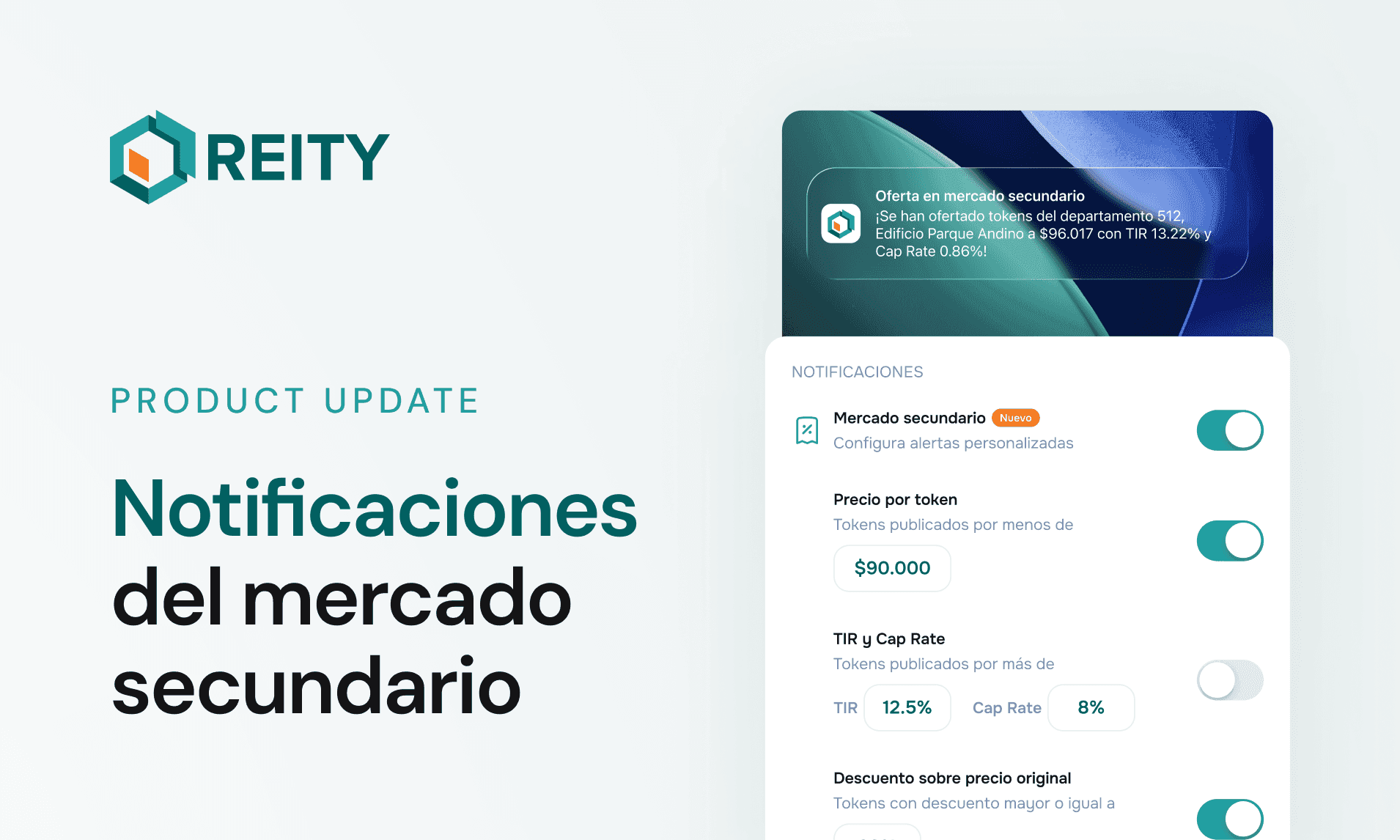 Product Update: Notificaciones del Mercado Secundario